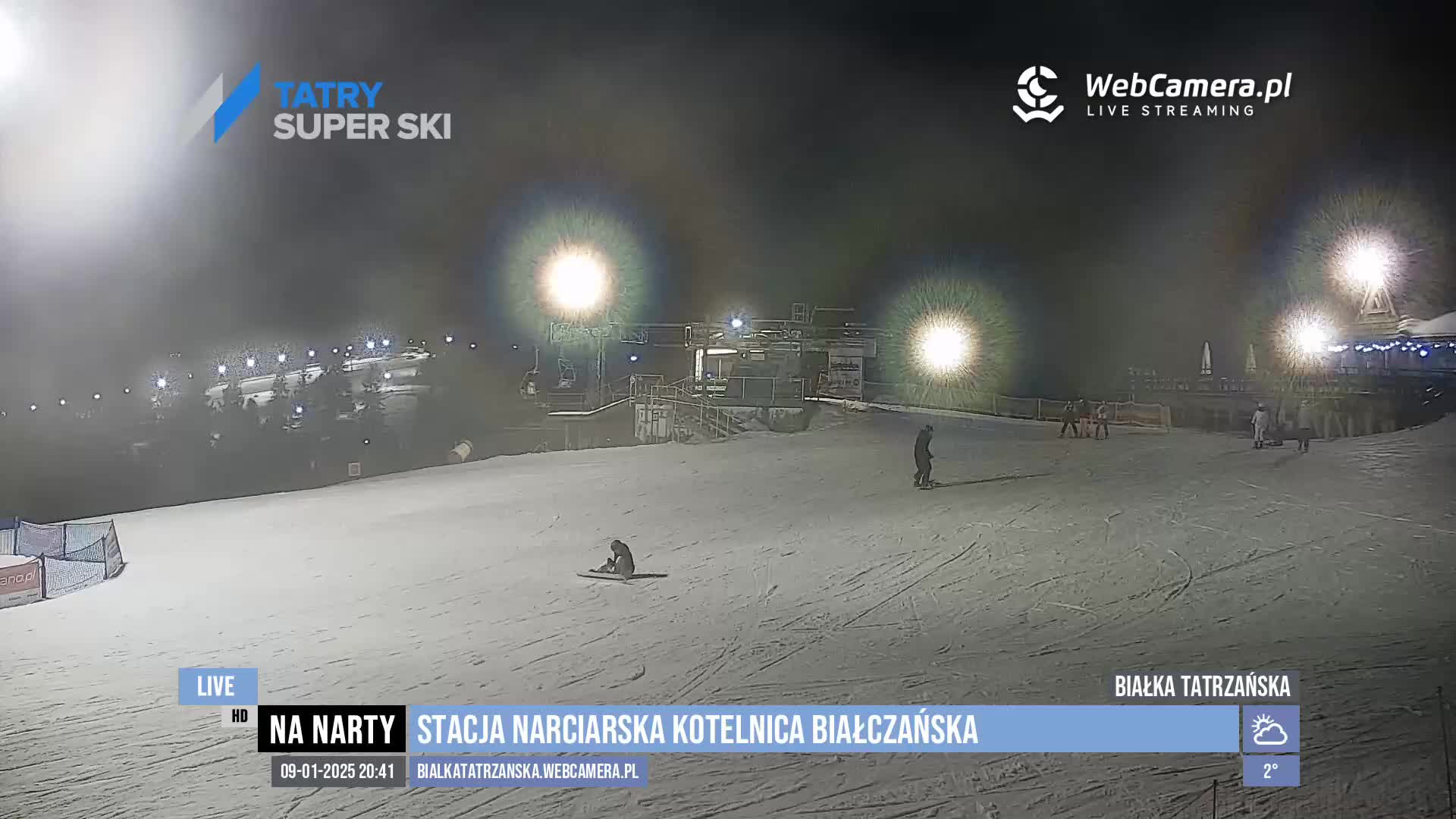 Okładka telewizji z warunkami narciarskimi