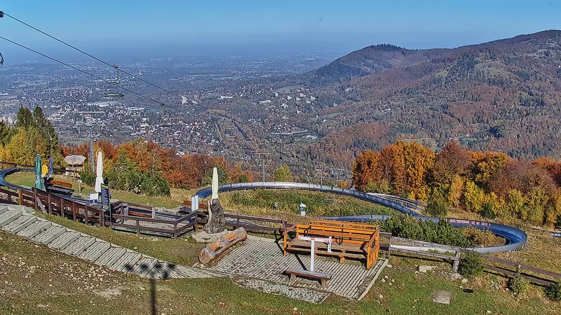 Ustroń - widok na stok/nowe ujęcie