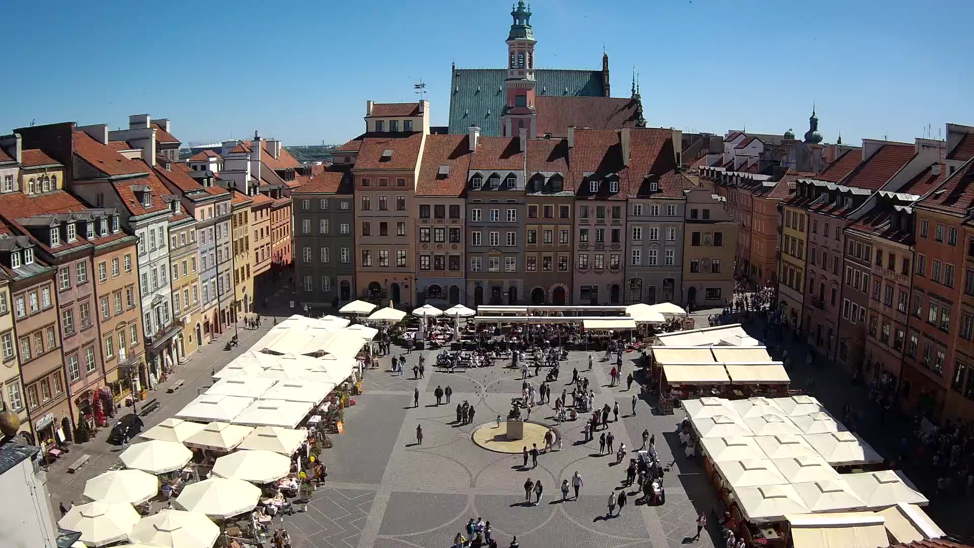 Varsó Főtér Élő webkamera